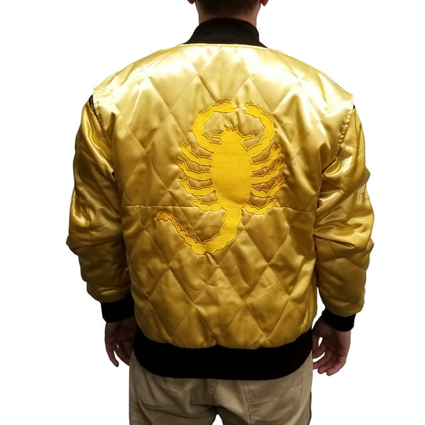 Men's Scorpion Drive Satin Fitted Ryan Gosling Movie Stylish Shiny Jacket 